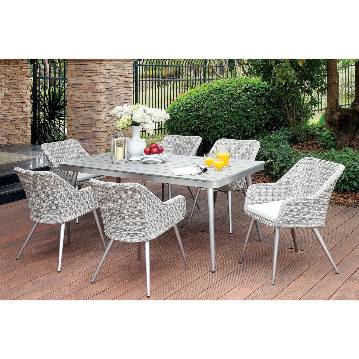 Furniture of America Outdoor Seating Chairs CM-OT1866-AC-4PK IMAGE 4