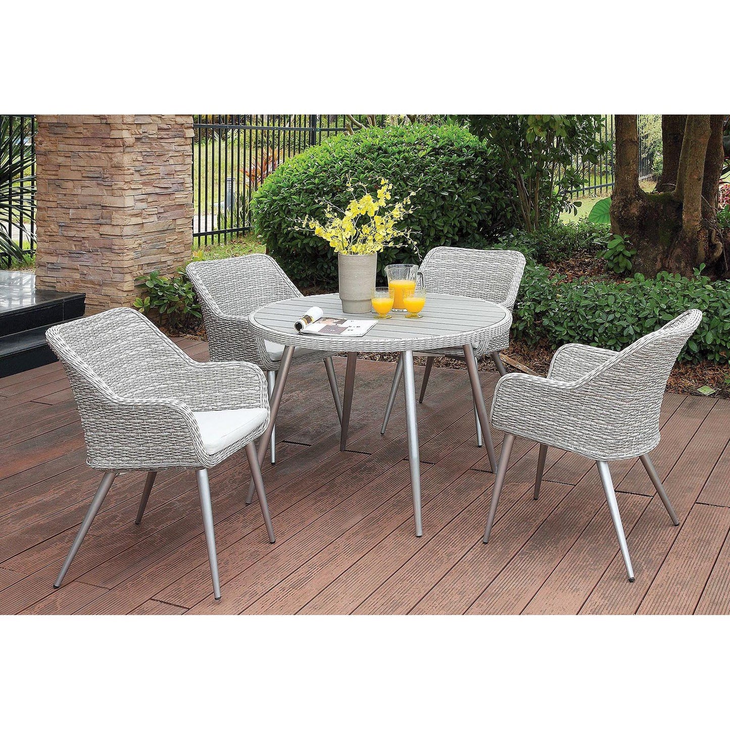Furniture of America Outdoor Tables Dining Tables CM-OT1866-RT IMAGE 5