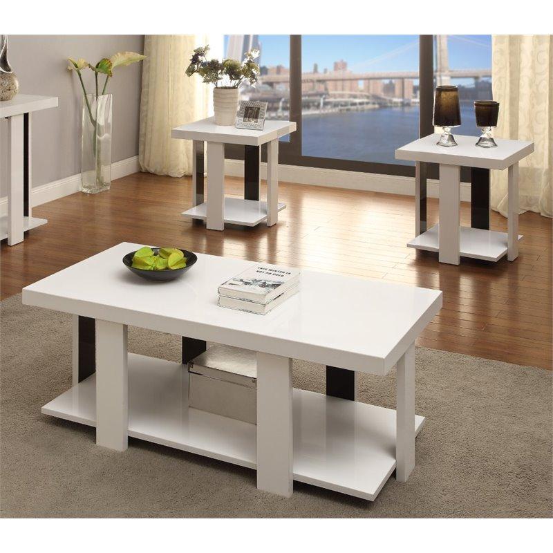 Furniture of America Lakoti I Occasional Table Set CM4240WH-3PK IMAGE 1