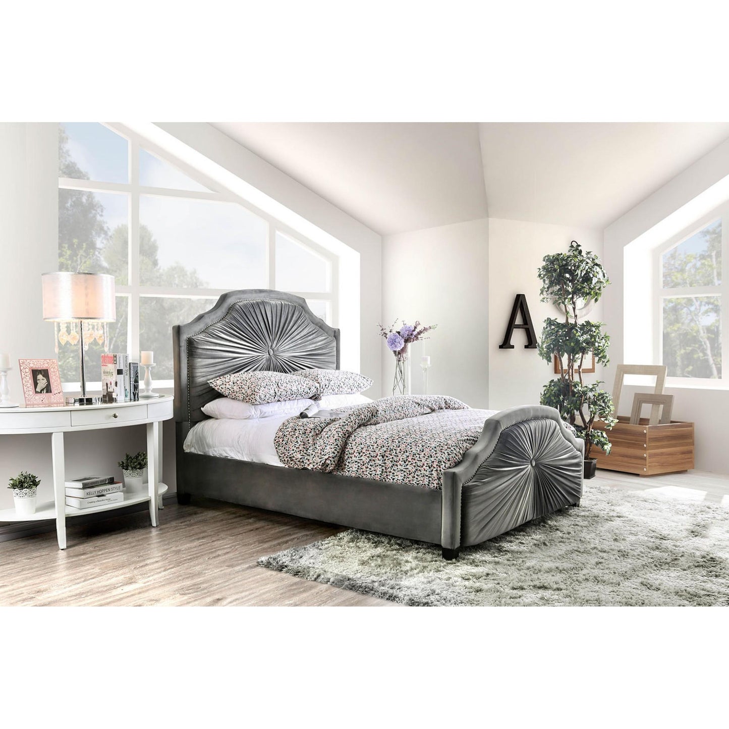 Furniture of America Coraline King Upholstered Platform Bed CM7398EK-BED IMAGE 6