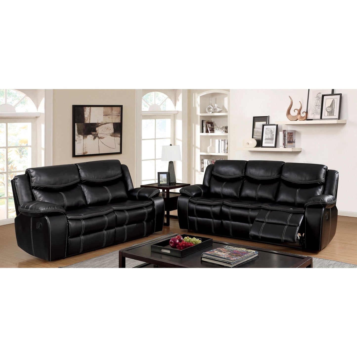 Furniture of America Pollux Leatherette Recliner CM6981-CH IMAGE 8