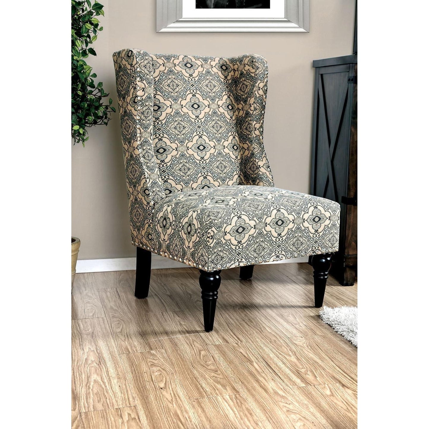 Furniture of America Elche Stationary Fabric Accent Chair CM-AC6182A IMAGE 3