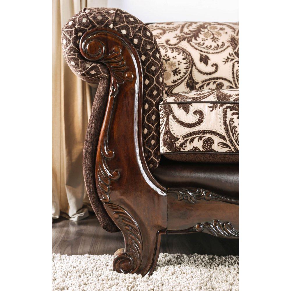Furniture of America Quirino Stationary Fabric Loveseat SM6416-LV IMAGE 5