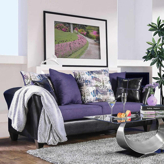 Furniture of America Kaelyn Stationary Leatherette Sofa SM4050-SF IMAGE 1