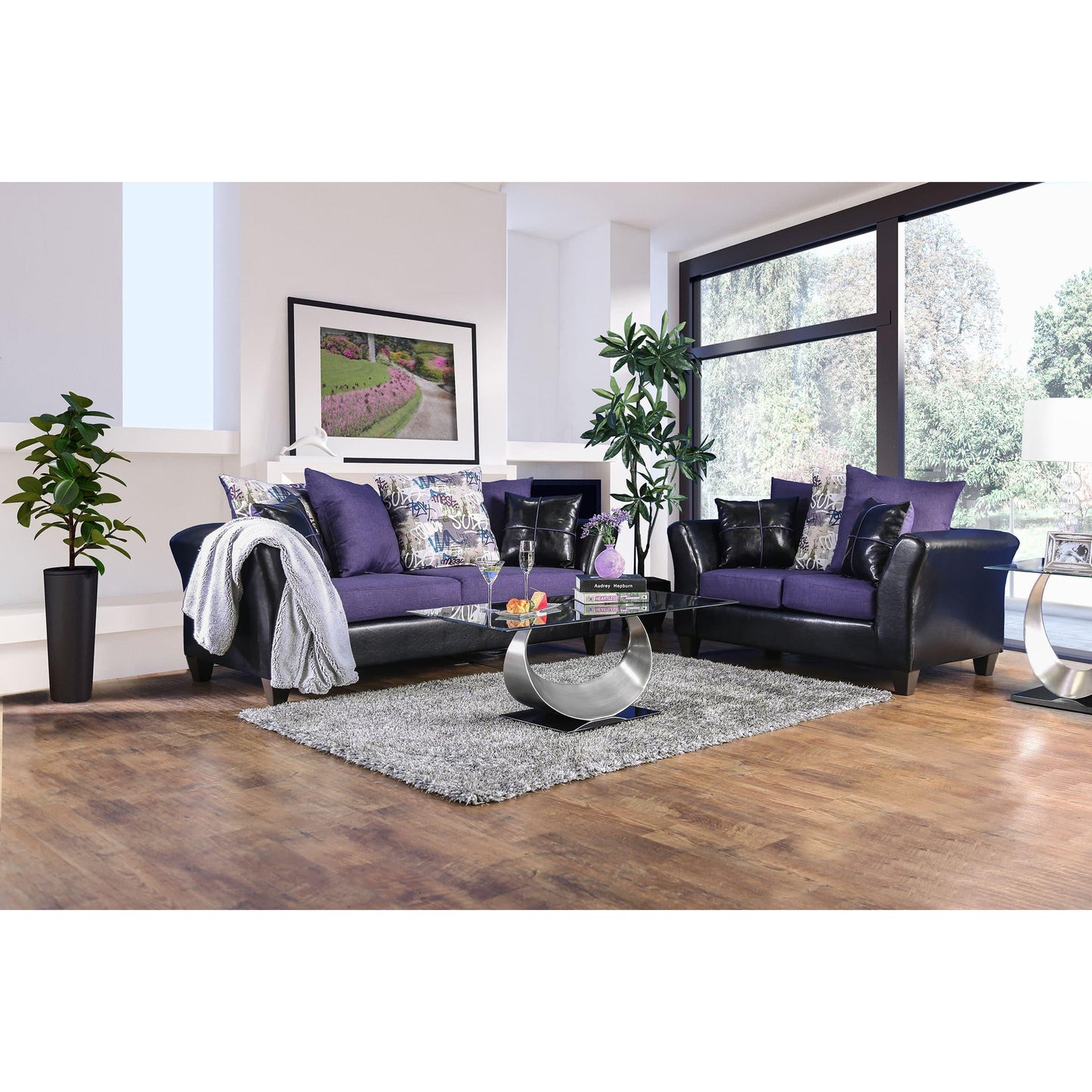 Furniture of America Kaelyn Stationary Leatherette Sofa SM4050-SF IMAGE 8