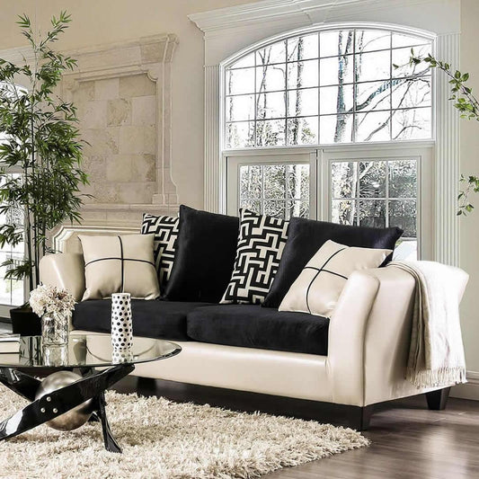 Furniture of America Kaelyn Stationary Leatherette Sofa SM4070-SF IMAGE 1