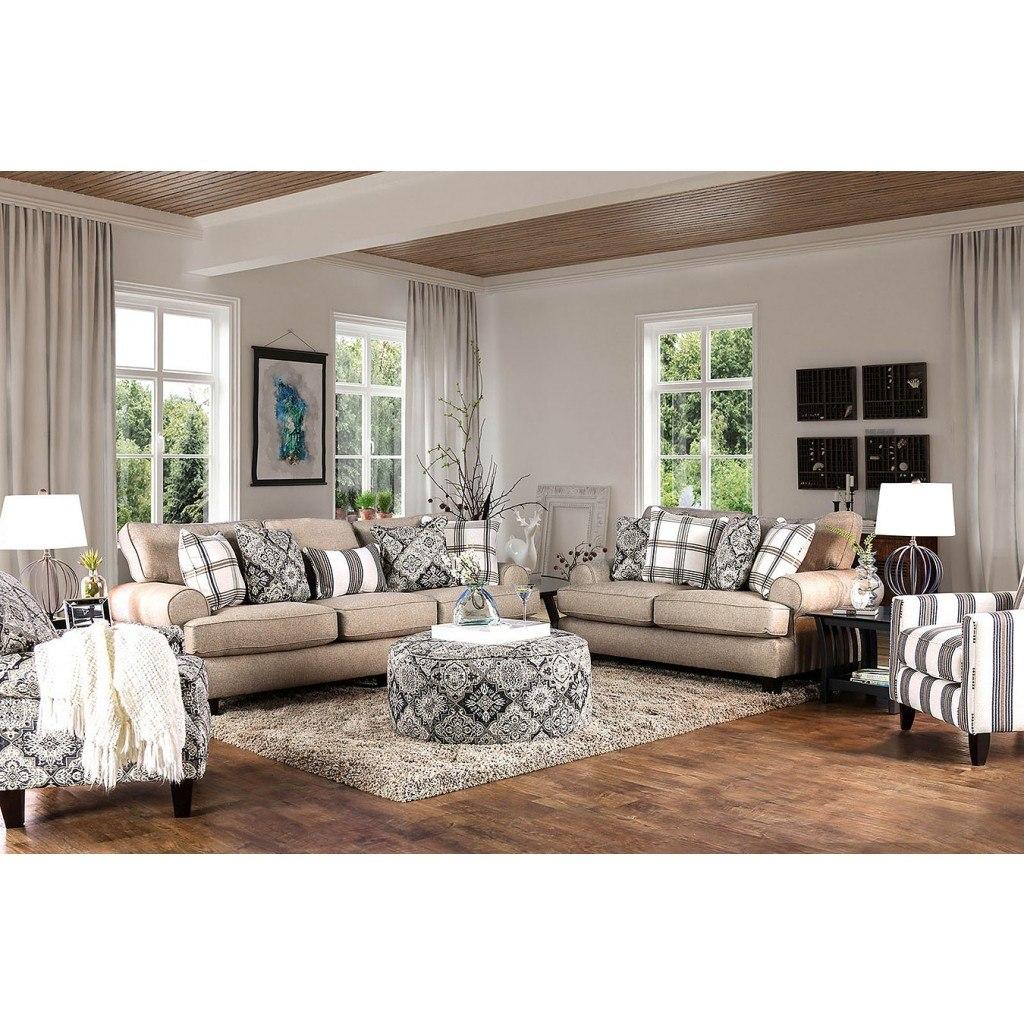 Furniture of America Bernadette Stationary Fabric Sofa SM8200-SF IMAGE 5