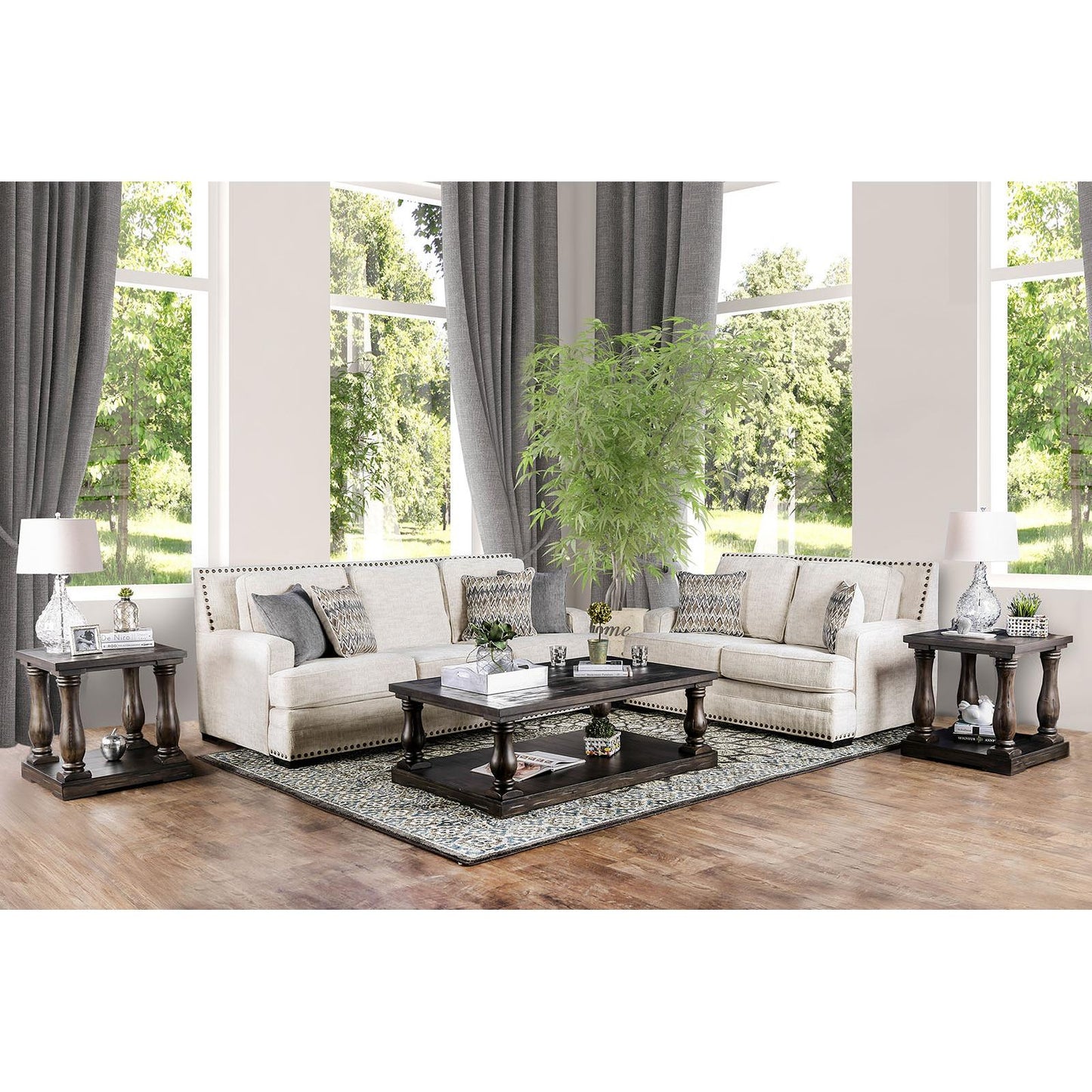 Furniture of America Osvaldo Stationary Fabric Sofa SM5188-SF IMAGE 9