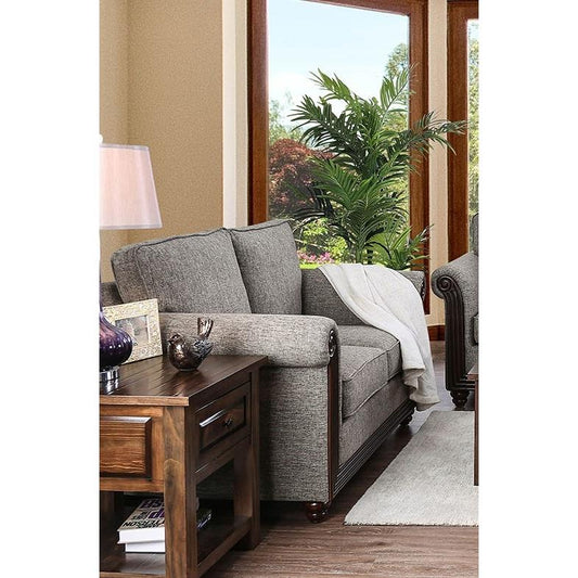 Furniture of America Morgan Stationary Fabric Loveseat CM6573-LV IMAGE 1