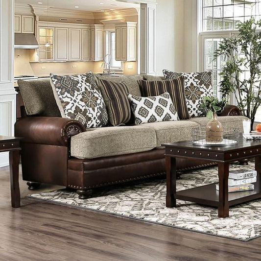 Furniture of America Reyna Stationary Fabric Sofa SM5147-SF IMAGE 1