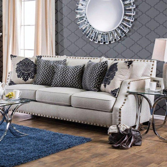 Furniture of America Cornelia Stationary Fabric Sofa SM3070-SF IMAGE 1