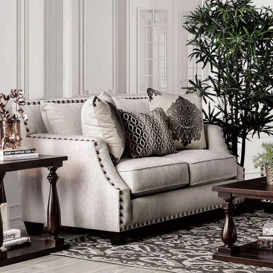 Furniture of America Cornelia Stationary Fabric Loveseat SM3072-LV IMAGE 1