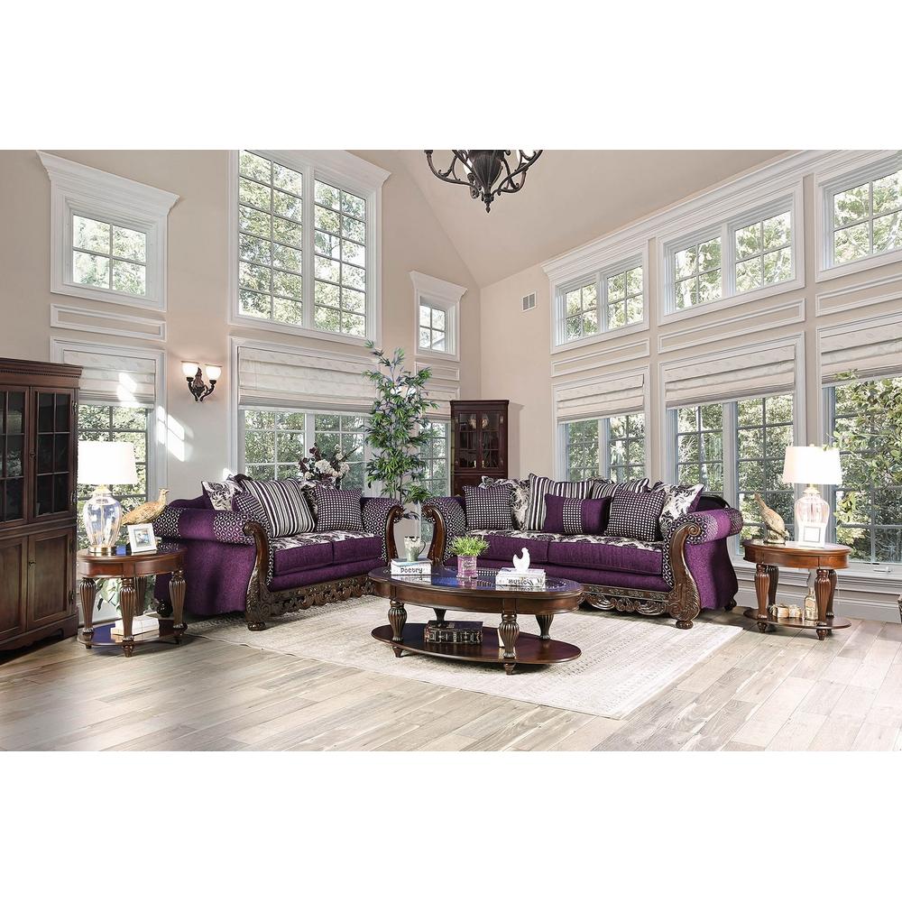 Furniture of America Emilia Stationary Fabric Loveseat SM6419-LV IMAGE 6