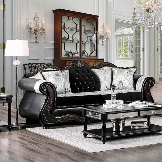 Furniture of America Tabatha Stationary Leatherette Sofa SM6313-SF IMAGE 1