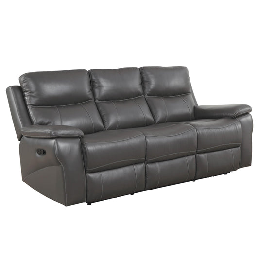 Furniture of America Lila Reclining Leather Match Sofa CM6540-SF IMAGE 1