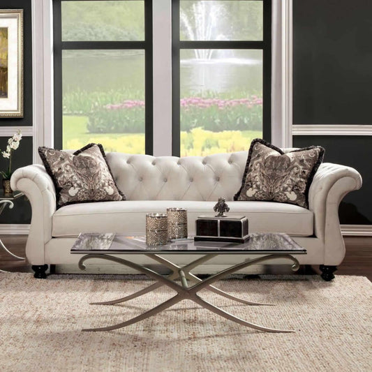 Furniture of America Antoinette Stationary Fabric Sofa SM2221-SF IMAGE 1