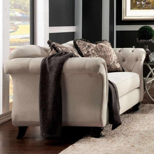 Furniture of America Antoinette Stationary Fabric Loveseat SM2221-LV IMAGE 1