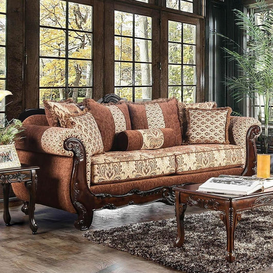 Furniture of America Amadeo Stationary Fabric Sofa SM6402-SF IMAGE 1