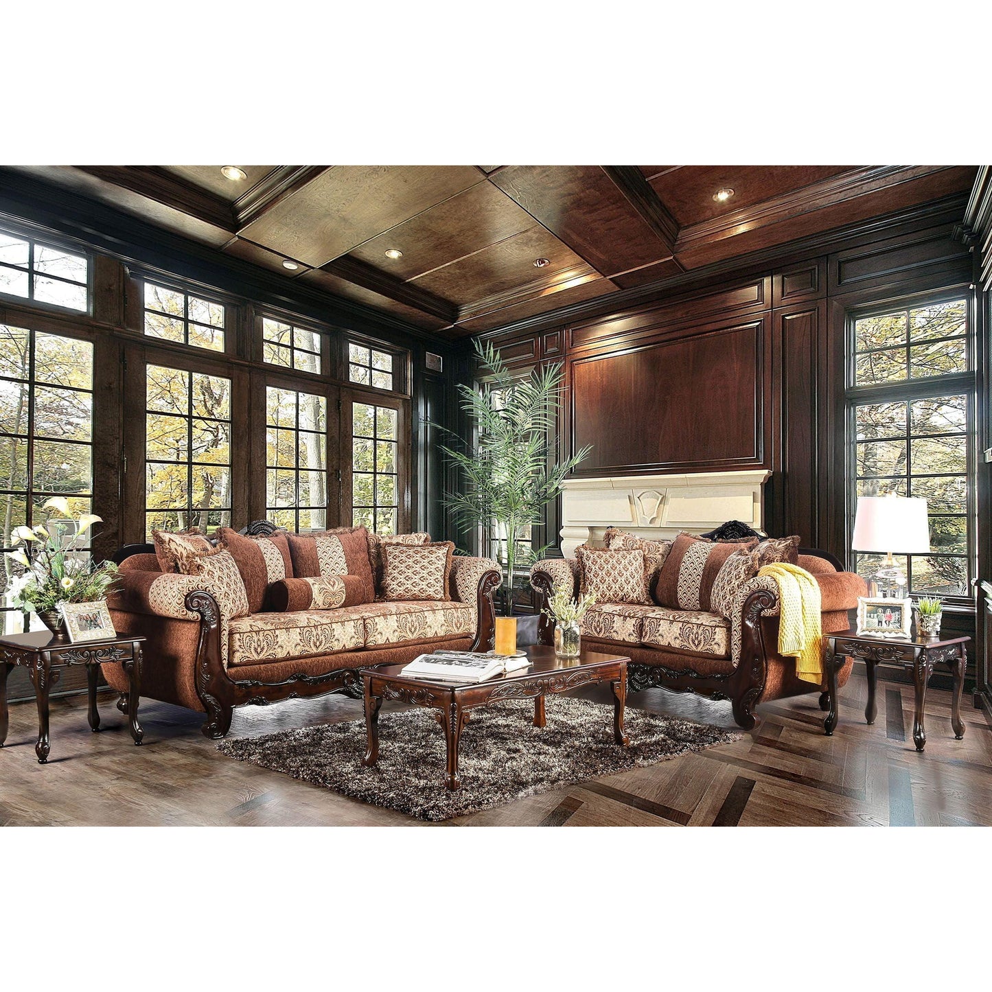Furniture of America Amadeo Stationary Fabric Sofa SM6402-SF IMAGE 6