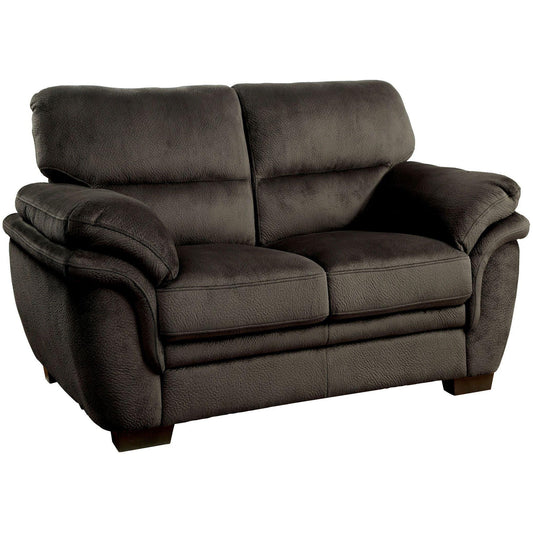 Furniture of America Jaya Stationary Fabric Loveseat CM6503DB-LV IMAGE 1
