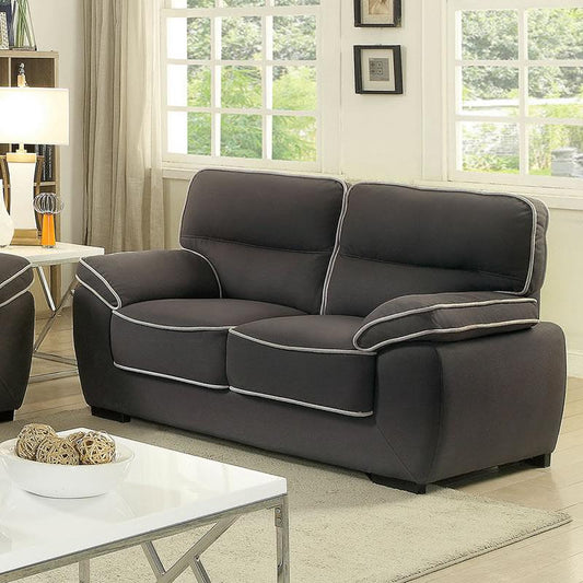 Furniture of America Elly Stationary Fabric Loveseat CM6504-LV IMAGE 1