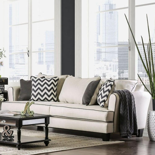 Furniture of America Percey Stationary Fabric Sofa SM1278-SF IMAGE 1