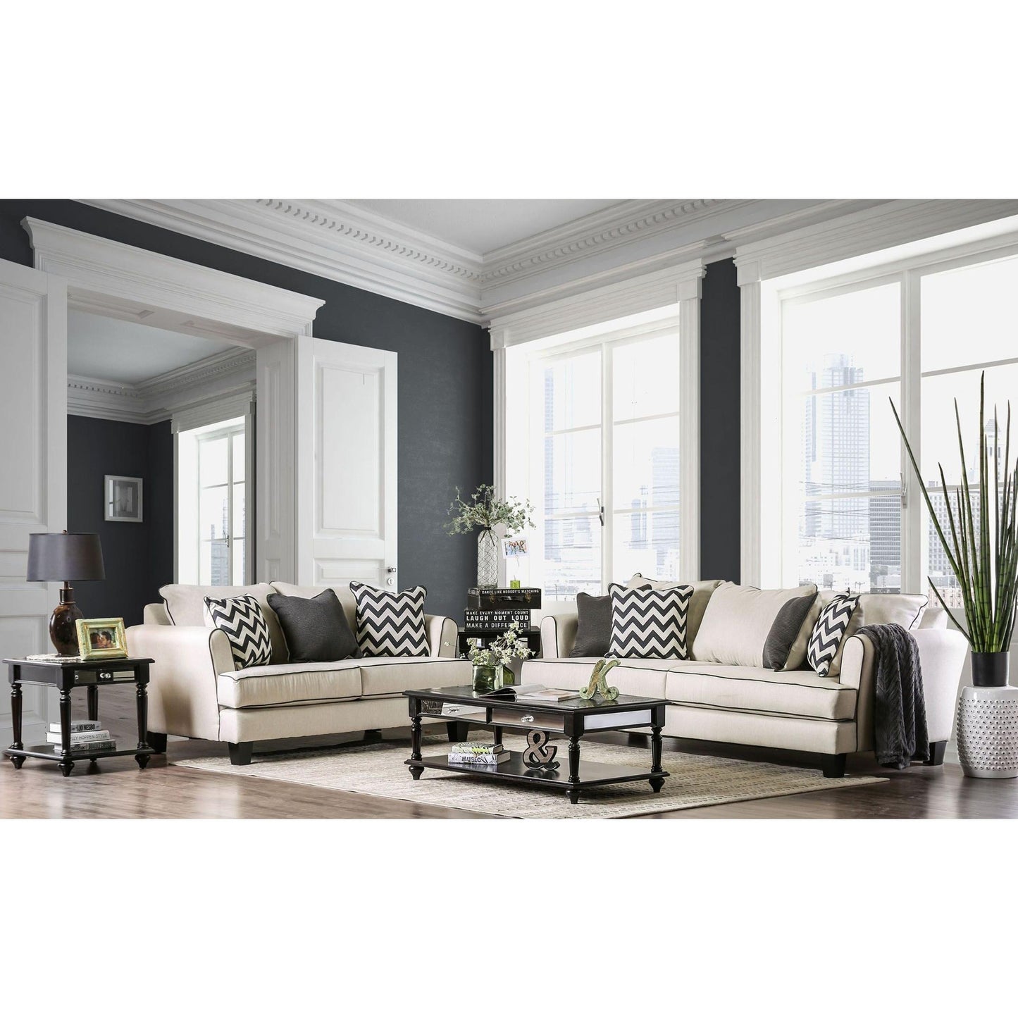 Furniture of America Percey Stationary Fabric Loveseat SM1278-LV IMAGE 8