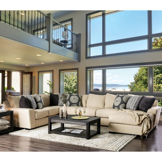 Furniture of America Cate Fabric 3 pc Sectional SM1114-SECT IMAGE 1