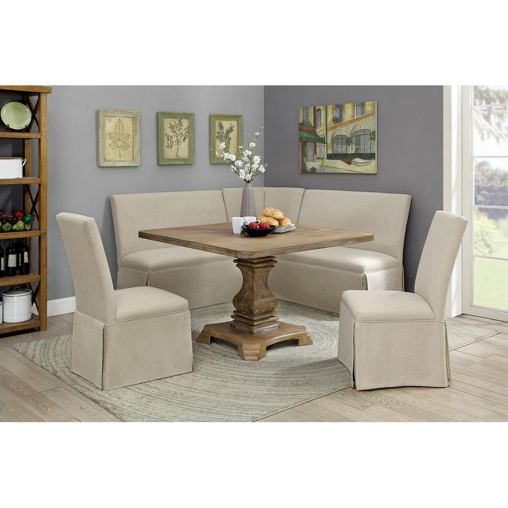 Furniture of America Square Nerissa Dining Table with Pedestal Base CM3840A-T-48-TABLE IMAGE 5