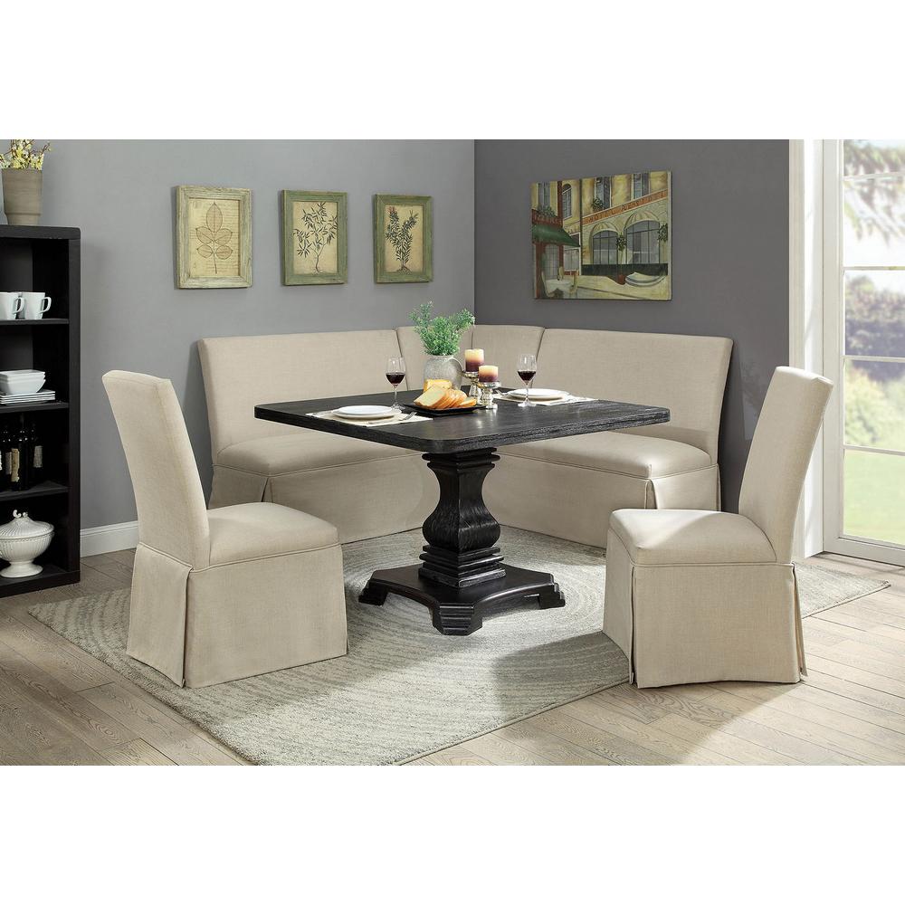 Furniture of America Square Nerissa Dining Table with Pedestal Base CM3840T-48-TABLE IMAGE 5