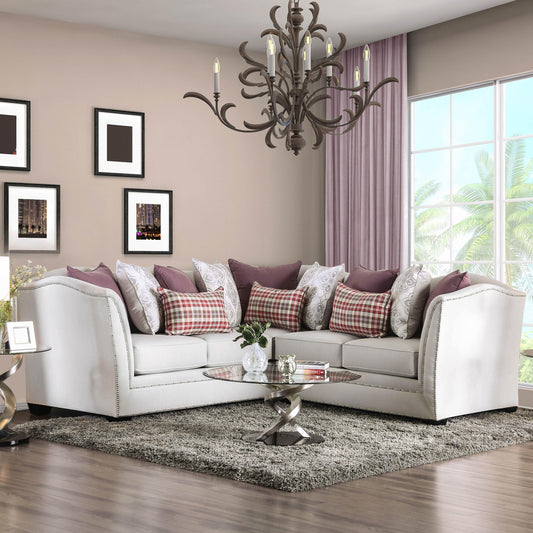 Furniture of America Kizzy Fabric 2 pc Sectional SM2677-SECT IMAGE 1