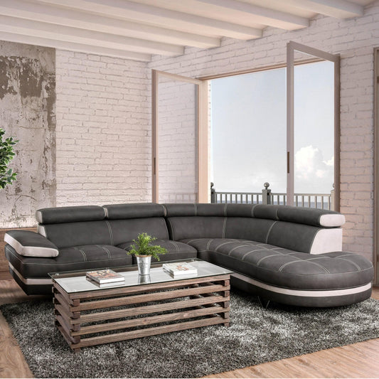 Furniture of America Picard Fabric 2 pc Sectional CM6373-SECT IMAGE 1
