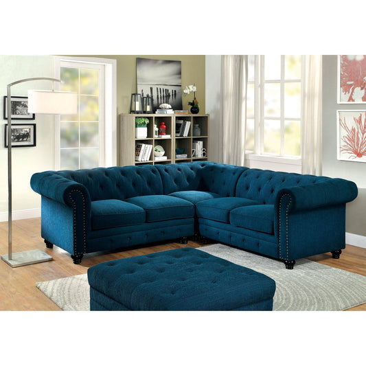Furniture of America Stanford II Fabric 3 pc Sectional CM6270TL-SET IMAGE 1
