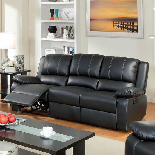 Furniture of America Gaffey Reclining Bonded Leather Match Sofa CM6826SF IMAGE 1
