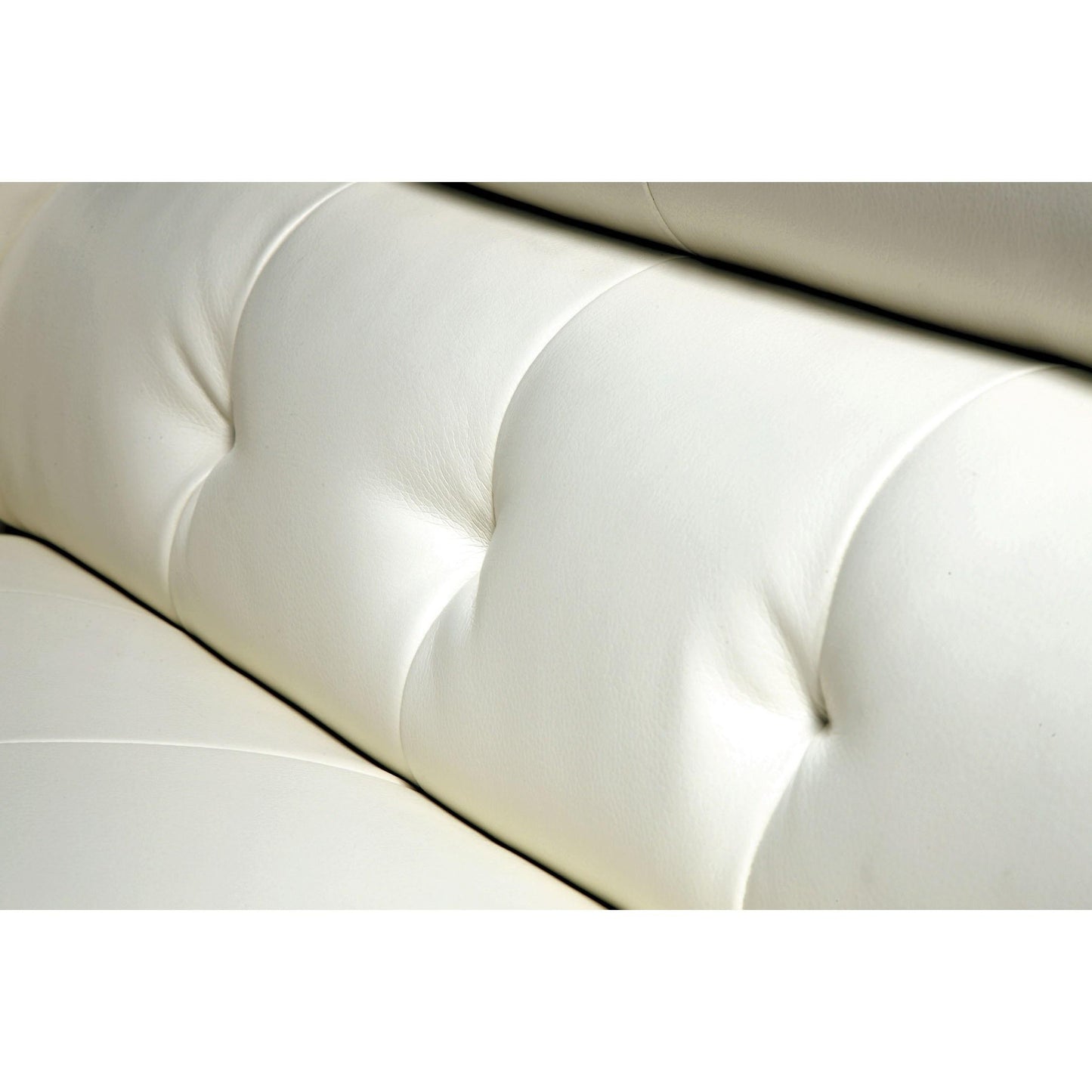 Furniture of America Floria Bonded Leather Match 2 pc Sectional CM6122WH-PK IMAGE 2