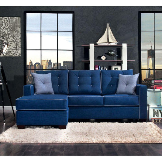 Furniture of America Ravel II Fabric 2 pc Sectional SM8852-SECTIONAL IMAGE 1