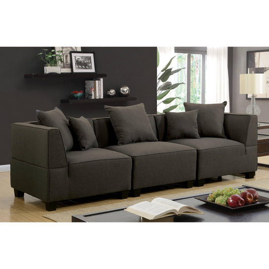 Furniture of America Marian Fabric 3 pc Sectional CM6369-SF-3SEAT IMAGE 1