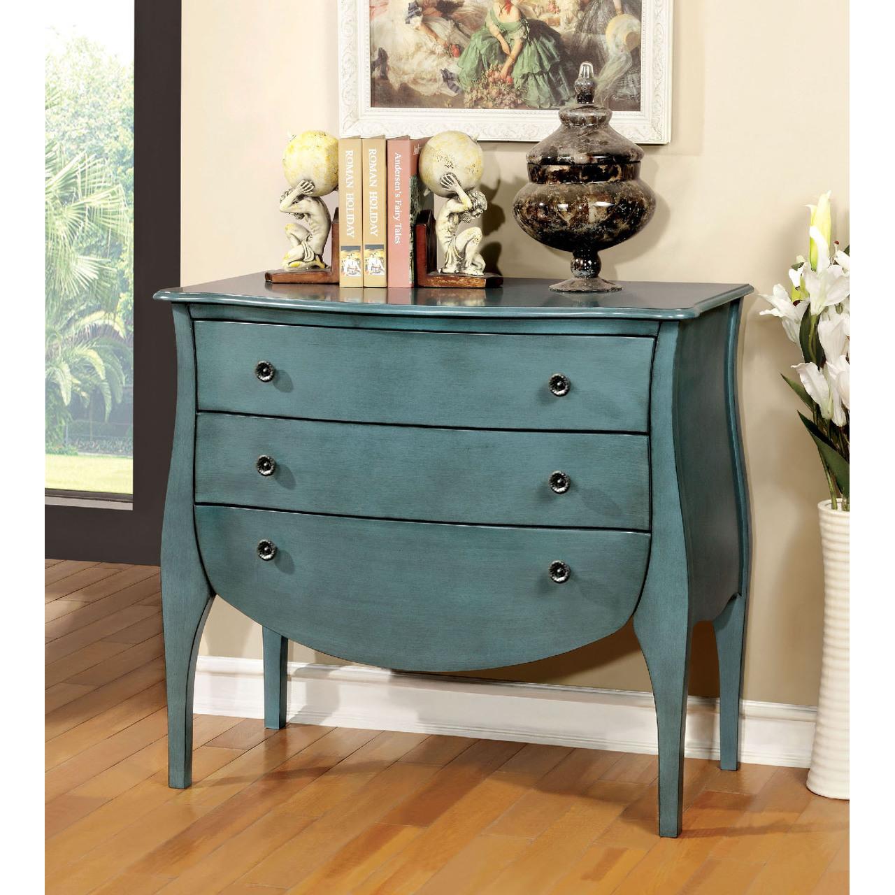 Furniture of America Accent Cabinets Bombé Chests CM-AC139BL IMAGE 2