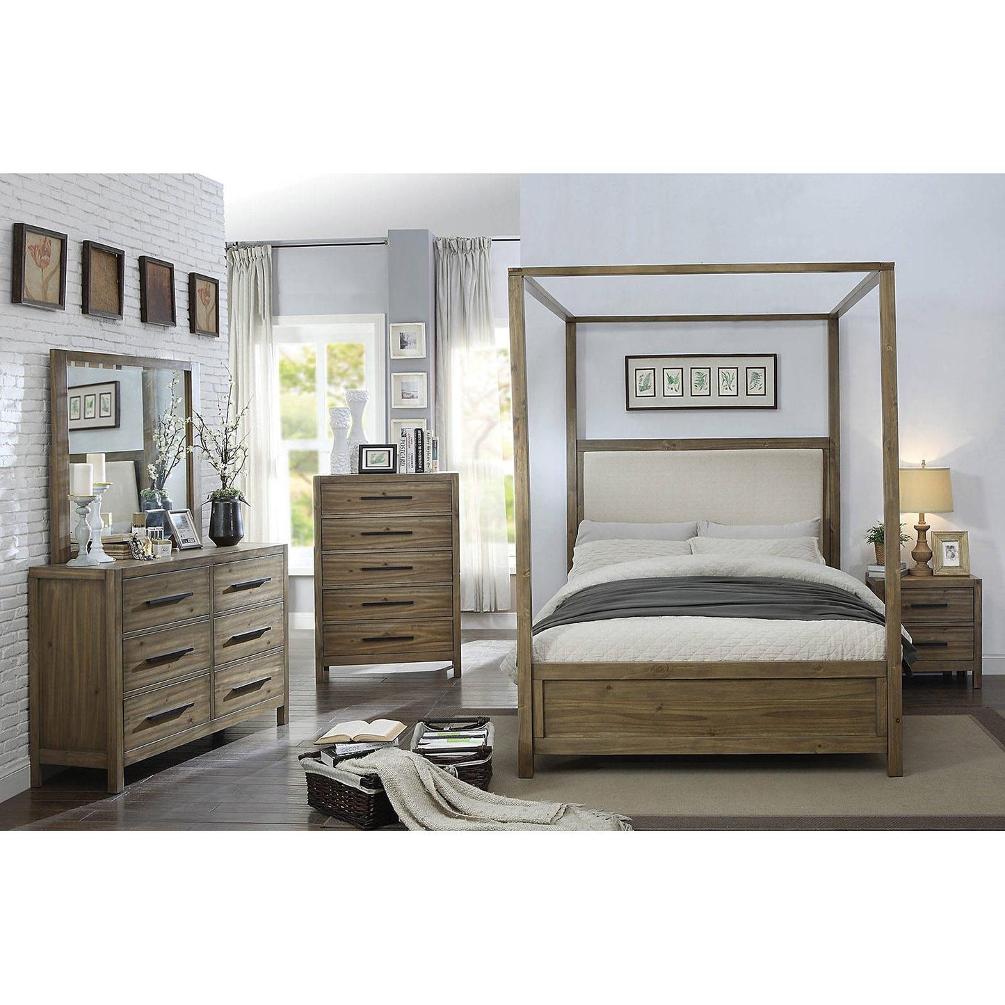 Furniture of America Garland King Canopy Bed CM7356EK-BED IMAGE 5