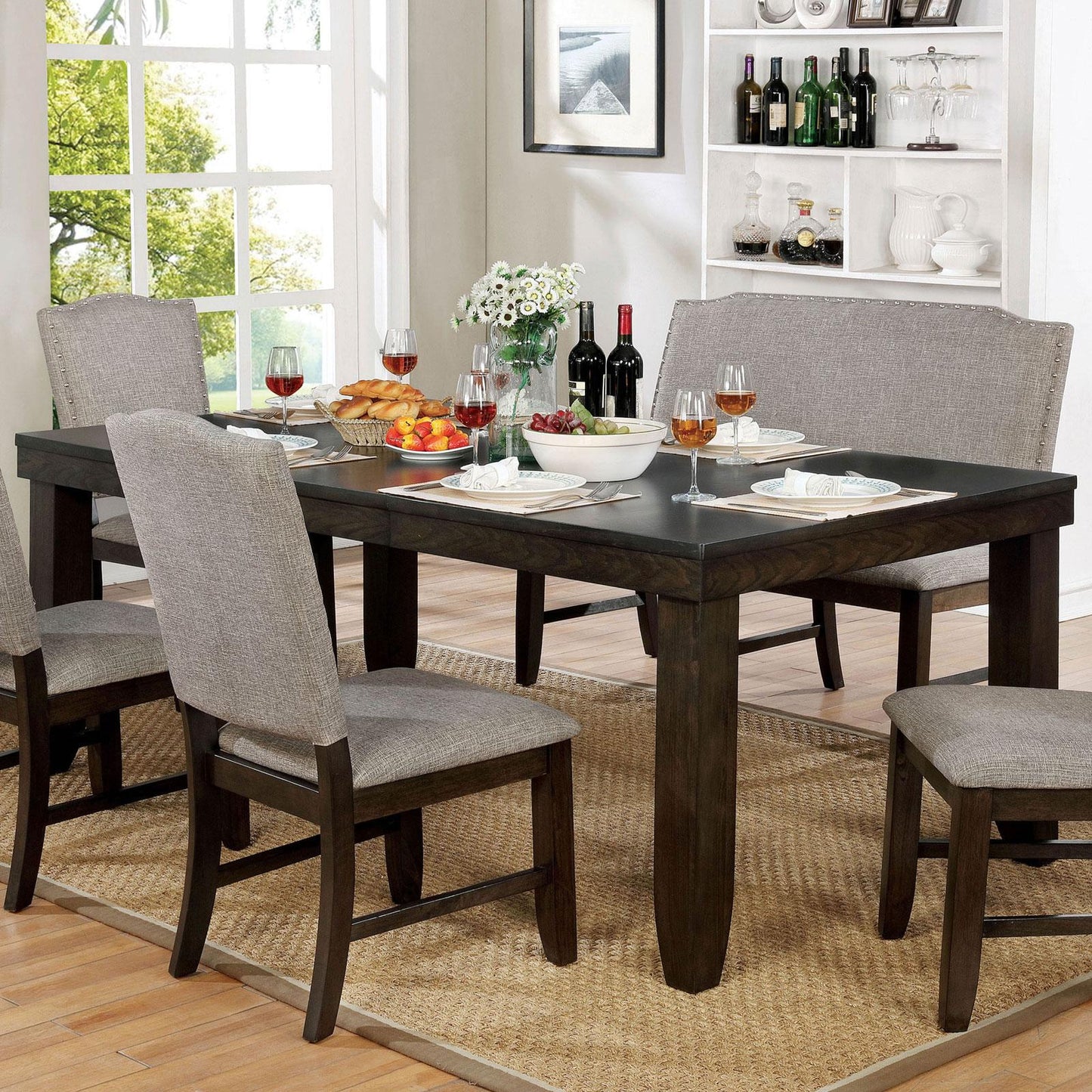 Furniture of America Teagan Bench CM3911BN IMAGE 2
