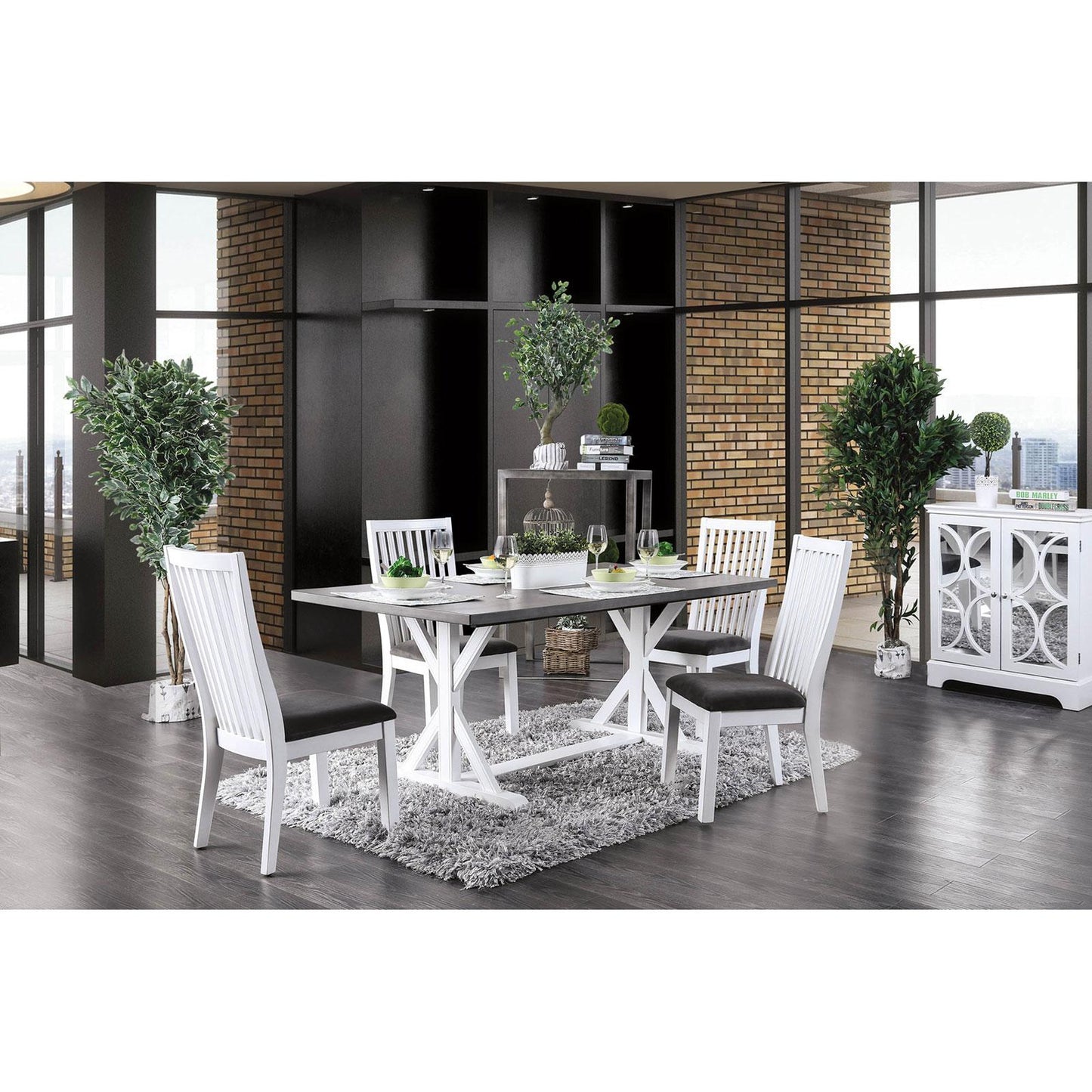 Furniture of America Kathleen Dining Table CM3761T IMAGE 5