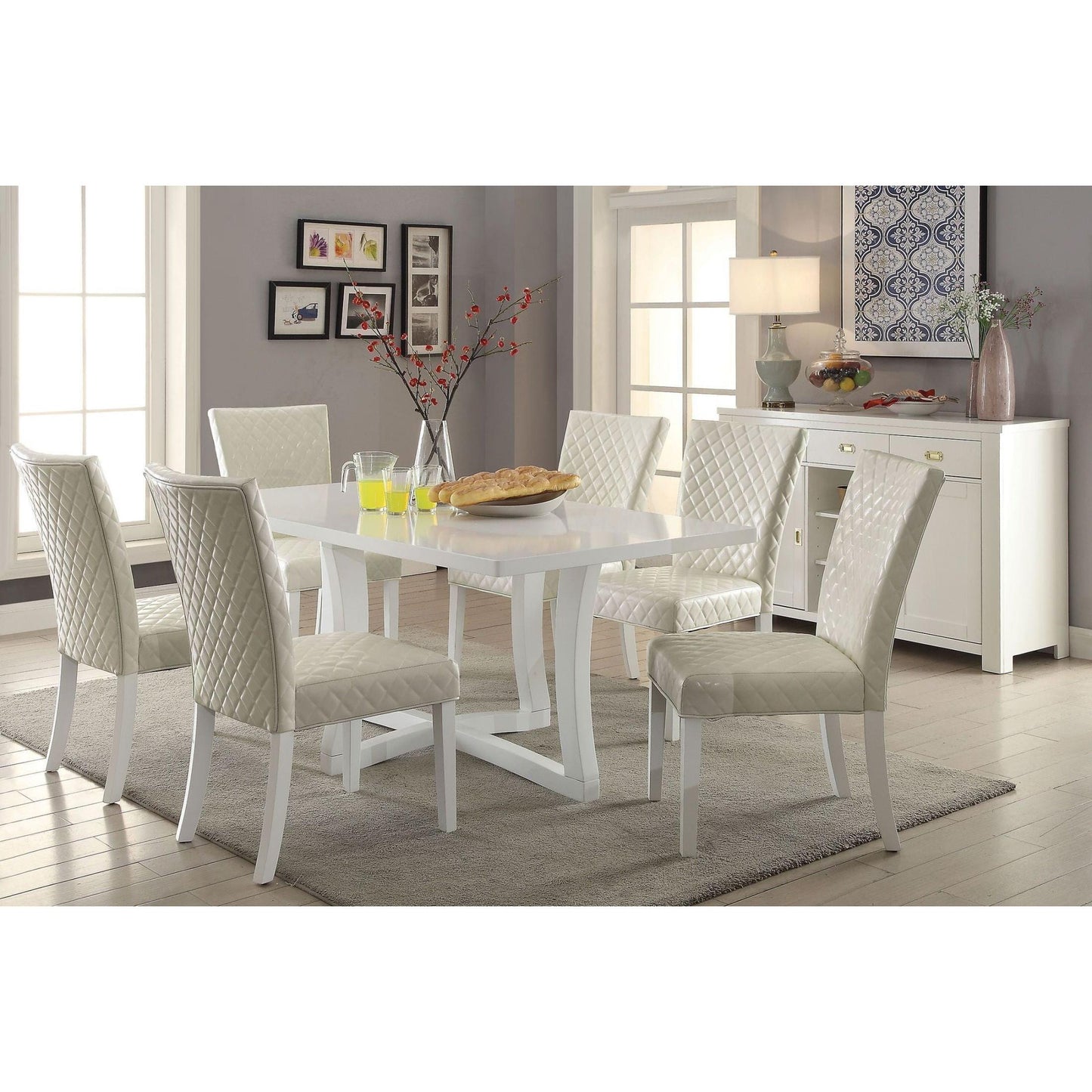 Furniture of America Reidar Dining Table with Trestle Base CM3651T IMAGE 4