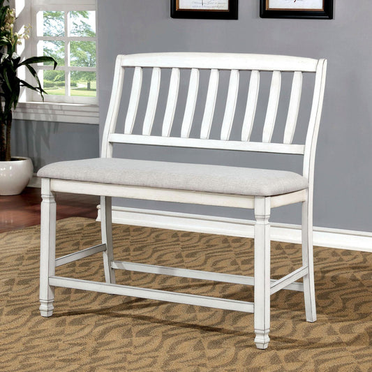 Furniture of America Kaliyah Counter Height Bench CM3194PBN IMAGE 1