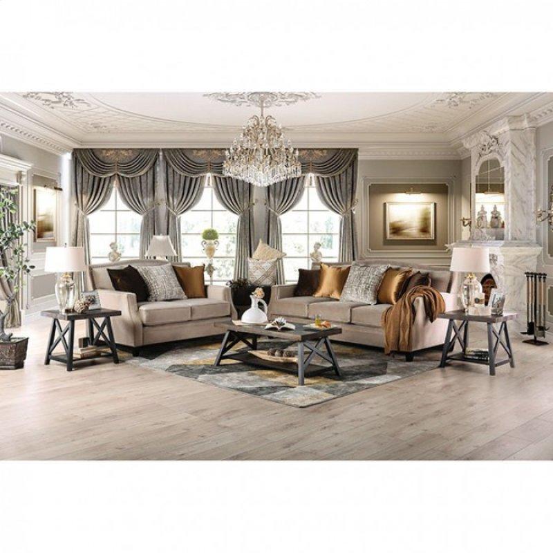Furniture of America Camilla Stationary Fabric Sofa SM2681-SF IMAGE 2