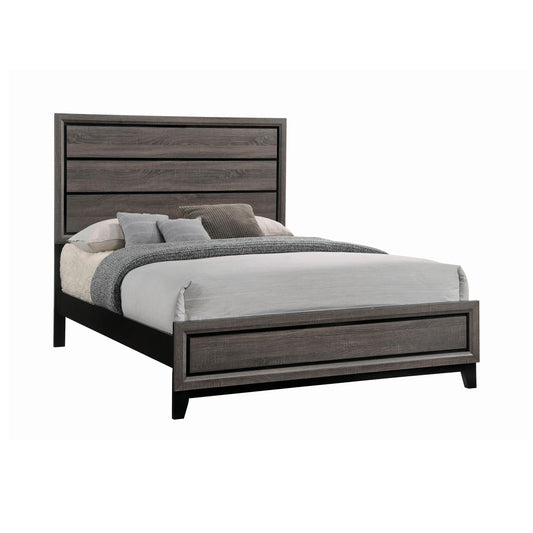 Coaster Furniture Watson 212421Q Wood Queen Panel Bed - Grey Oak IMAGE 1