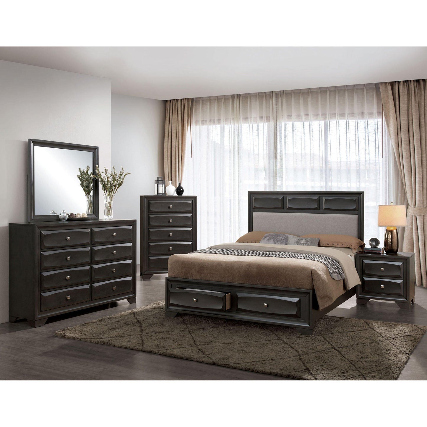 Furniture of America Clotilde Queen Panel Bed with Storage CM7553Q-BED IMAGE 5