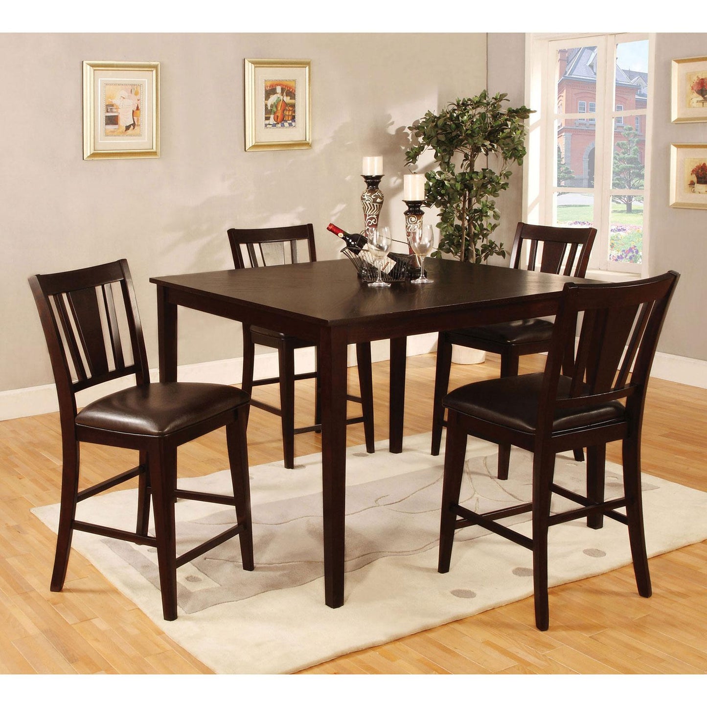Furniture of America Bridgette Counter Height Dining Chair CM3325PC-2PK IMAGE 5