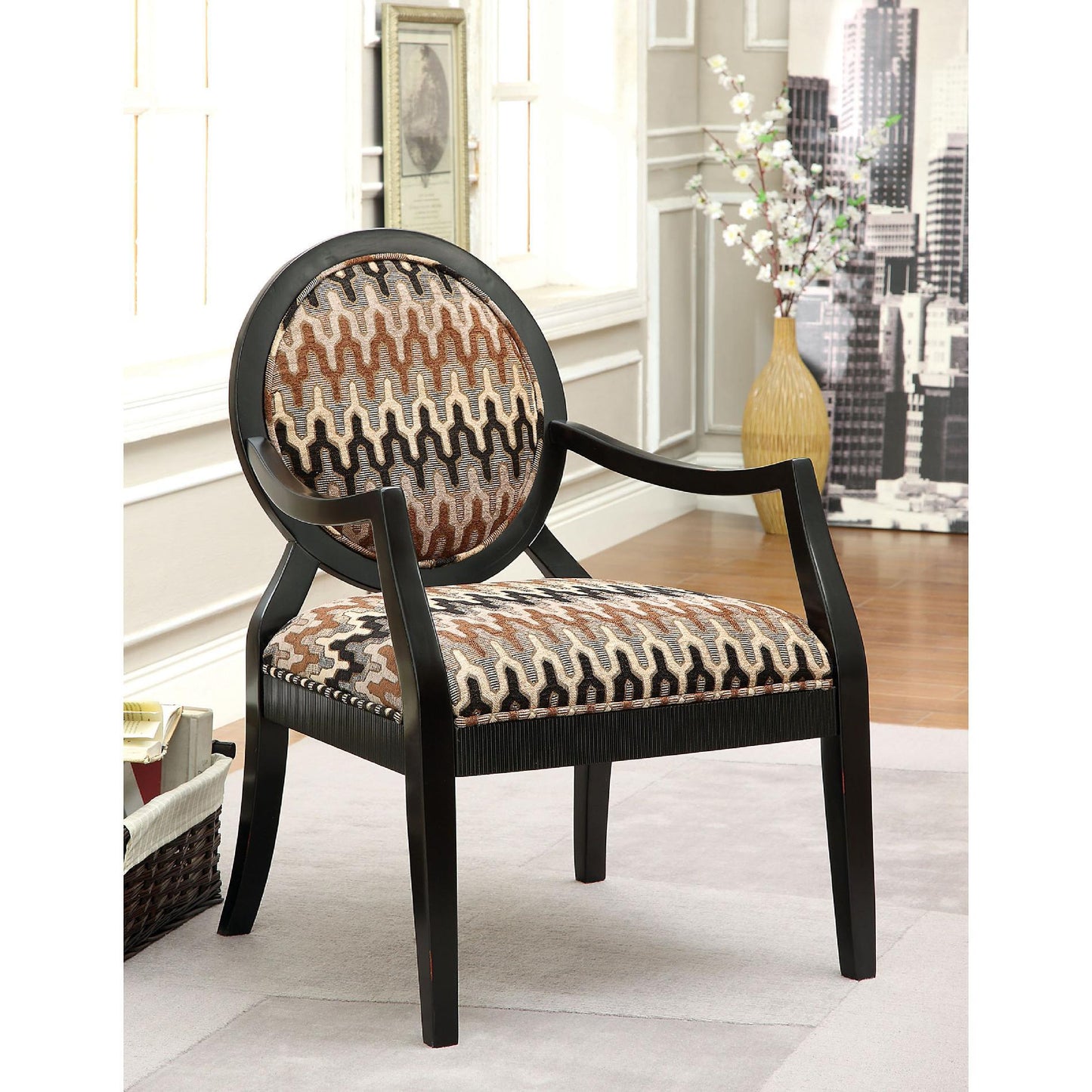 Furniture of America Bethany Fabric Accent Chair CM-AC6994 IMAGE 2
