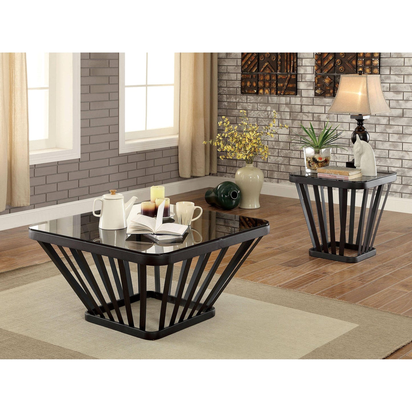 Furniture of America Winnie Coffee Table CM4109BK-C IMAGE 6