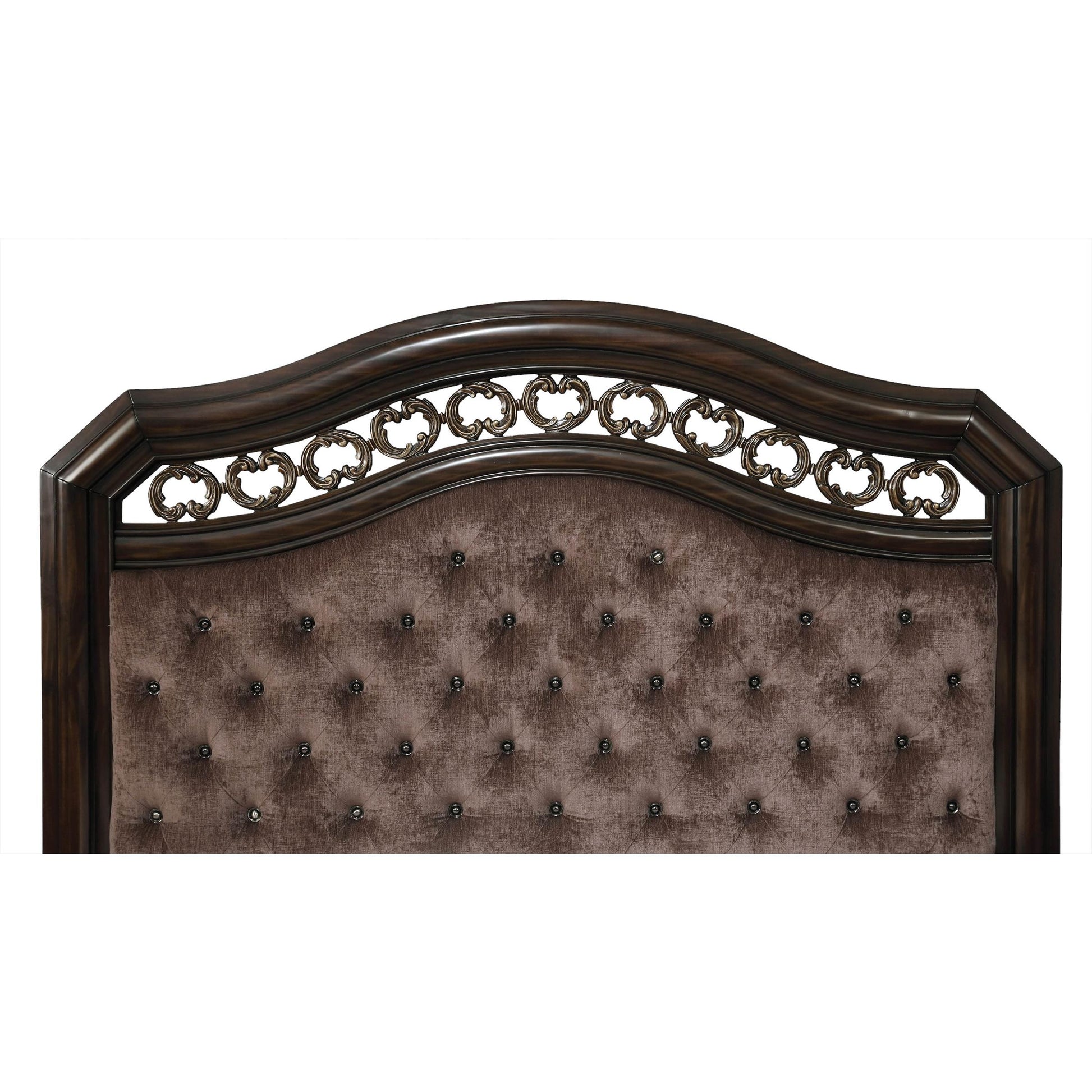 Furniture of America Calliope King Upholstered Panel Bed CM7752EK-BED IMAGE 2